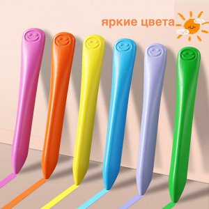 Масляная пастель 24 шт голубая крышка