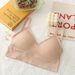 Топ в рубчик женский 40-44 рус цвет персиковый