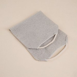 Мочалка - лента массажная SL Home «Ортика», хлопок, 48x21 см, бежевая