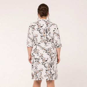 Платье, текстиль, белый, Белый