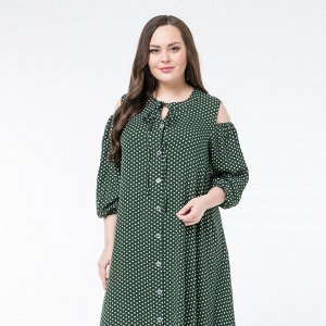 Платье, текстиль, хаки, Хаки