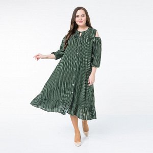 Платье, текстиль, хаки, Хаки