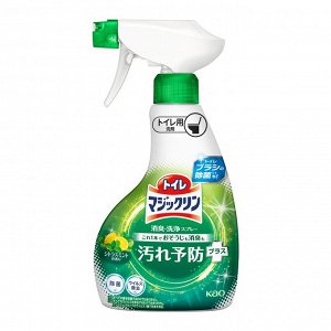 KAO "Toilet Magiclean" Чистящий и дезодорирующий спрей - пенка для туалета с ароматом лимона и мяты, бутылка спрей, 350мл