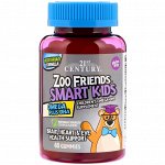 21st Century, Zoo Friends Smart Kids Omega Plus DHA, 60 Gummies