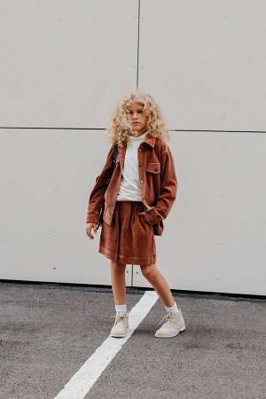 Шорты детские из мягкого вельвета кокос
