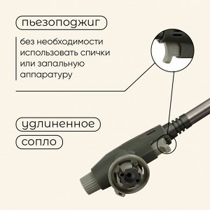 Горелка газовая maclay 8813, с пьезоподжигом