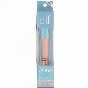 E.L.F. Cosmetics, Aqua Beauty, Жидкие тени для век, Розовое золото, 0,09 унции (2,6 г)