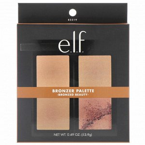 E.L.F. Cosmetics, Bronzer Palette, Bronze Beauty, 0.49 oz (13.9 g)