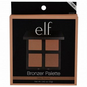 E.L.F. Cosmetics, Бронзирующая палетка, глубокое бронзирование, 0.42 унции (12 г)