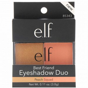 E.L.F. Cosmetics, Двойные тени для век Best Friend, персик, 0,11 унц. (3,0 г)