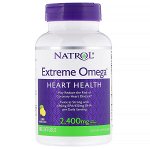 Natrol, Extreme Omega, Лимон, 2 400 мг, 60 мягких таблеток
