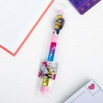 Ручка с играющими блёстками &quot;Единорог&quot;, МИНЬОНЫ