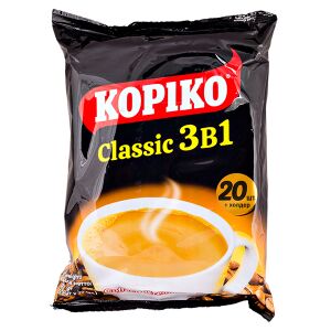 Кофе Напиток KOPIKO Classic 3в1 20 г 1/20
Классическая смесь растворимого кофе 3в1, приготовленная из индонезийского вулканического кофе, новозеландского молока и сахара.
Производитель: Индонезия.
1ШТ