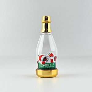 Новогодние пожелания в бутылке «Новый год: Подарков нет, держи предсказание», 15 свитков, 12х5см