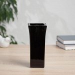 Ваза «Тьяго», элегия, 16.5x7 см, керамика, чёрная