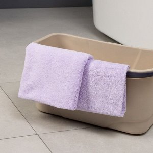 Тряпка для пола Raccoon, 220 г/м², 60x80 см, микрофибра, ультразвуковая обработка края, 2 шт, сиреневая