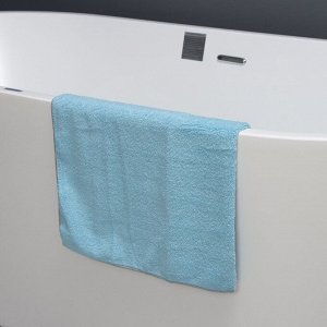 Тряпка для пола Raccoon, 250 г/м*, 60*80 см, микрофибра, с оверлоком, 1 шт, голубая