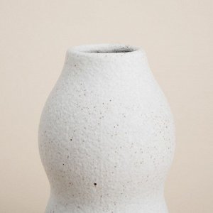 Ваза SL Home «Арена Бланка», 7.5x14.2 см, керамика, белая