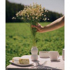Ваза SL Home «Арена Бланка», 7.5x14.2 см, керамика, белая