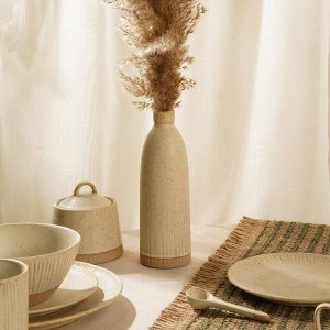 Ваза SL Home «Виенто», 7x21,5 см, керамика, бежевая