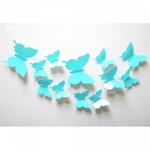 Бабочки голубой 3D