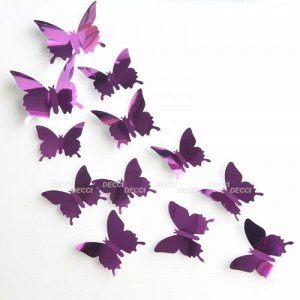 Бабочки фиолетовый 3D