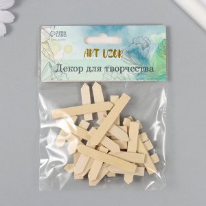 Декор для творчества дерево «Указатель», натуральный, набор 10 шт., 3x5 см