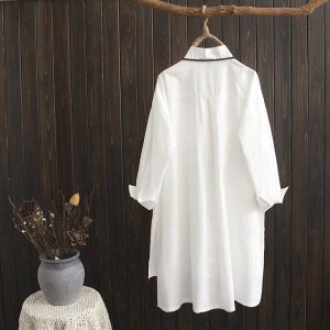 Рубашка-платье,белый