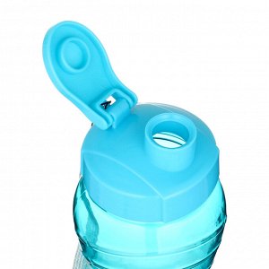 Бутылка для воды, 1 л, 25x9 см, синяя