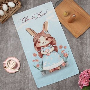 Кухонное полотенце «Этель. Светлая пасха», 40x73 см, 100% хлопок, саржа 190 г/м²