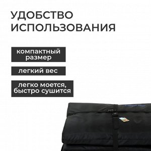 Пол для палатки, 200 х 180 х 2 см, цвет чёрный