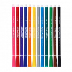 Фломастеры 12 цветов HappyColor