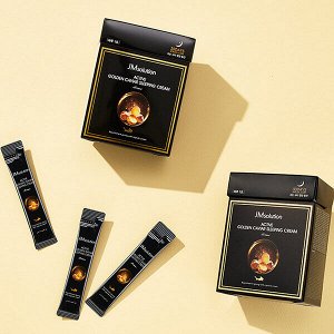 JMSolution Active Golden Caviar Sleeping Cream Prime Ночная крем-маска с золотом и икрой 1 шт