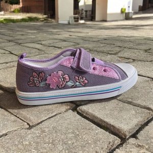 Кеды сиреневые