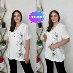 Женская Блузка ткань Сингапур в размер