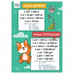 Набор обучающих плакатов ТРИ СОВЫ &quot;&quot;1-4 класс. Математика&quot;&quot;, А4, 4 плаката