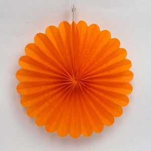 Фант подвеска бумажная 20см цвет Оранж