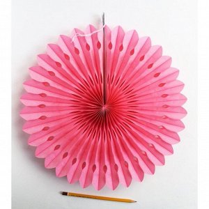 Фант подвеска бумажная 35см розовый