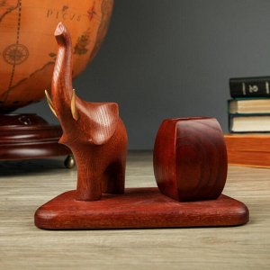 Карандашница "Слон трубящий" со скульптурой