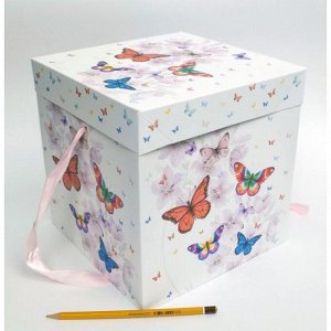 Коробка складная Бабочки 22 х 22 х 22 см YXL-5013L-4