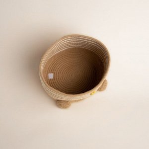 Корзина для игрушек SL Home «Медведь», плетёная, ручной работы, 25x26x41 см, коричневая