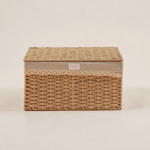 Корзина для хранения SL Home, плетёная, ручной работы, 30x20x15.5 см
