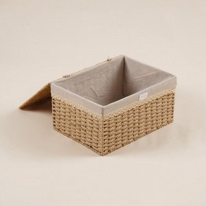Корзина для хранения SL Home, плетёная, ручной работы, 30x20x15.5 см