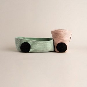 Корзина для игрушек SL Home «Грузовик», плетёная, ручной работы, 42x23x17 см