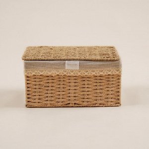 Корзина для хранения SL Home, плетёная, ручной работы, 35x25x19 см