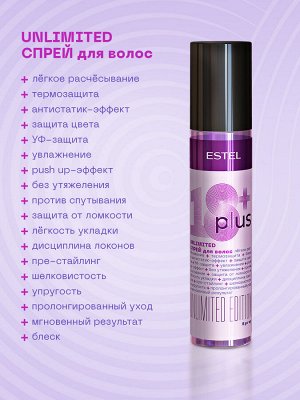 Estel 18+ Увлажняющий спрей термозащита для волос лёгкое расчёсывание 100 мл Эстель