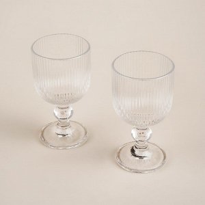 Набор бокалов для вина SL Home «Модерн», 250 мл, 8*14,5 см, стекло, прозрачный