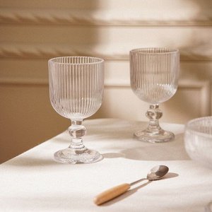 Бокалы для вина SL Home «Модерн», 250 мл, 8x14.5 см, набор 2 шт., стекло, прозрачные