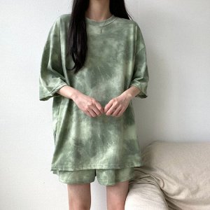 Пижама женская с шортами и футболкой, комплект