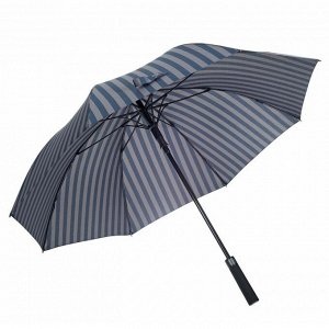 Зонт полуавтоматический «Стиль», 8 спиц, R = 56 см, цвет серый/чёрный